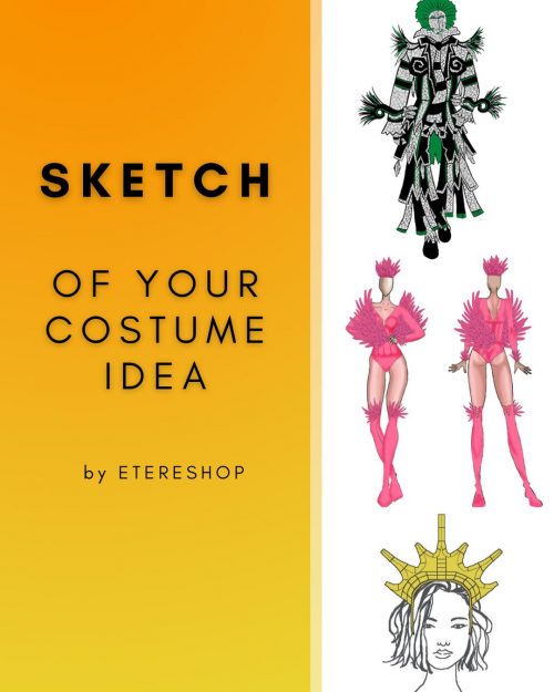 Get a sketch of your own costume idea