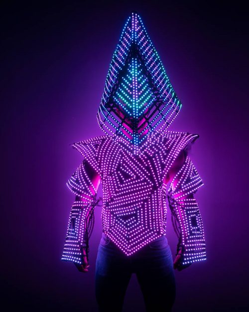Silent Hill Men’s LED Cage Warrior Costume with a mask for Halloween