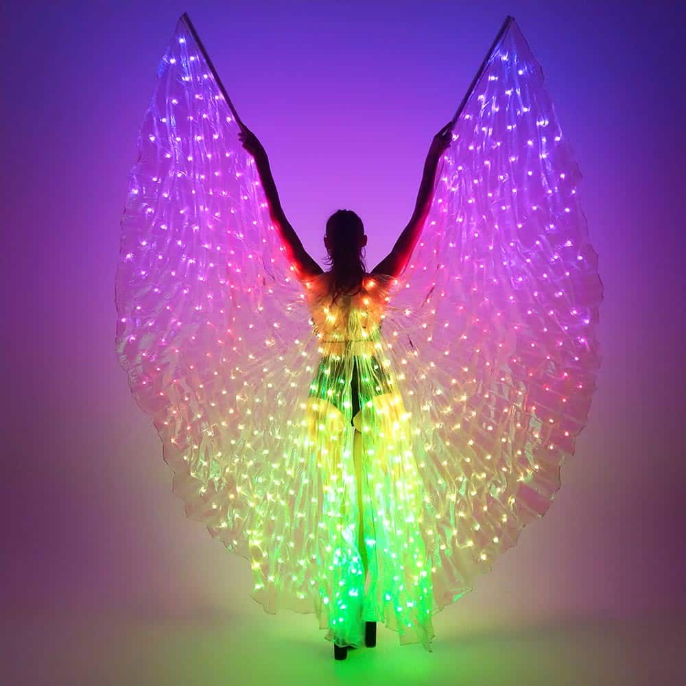 LED BELLYDANCE WINGS